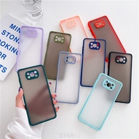 Skóra czuć matowy silikonowy twardy futerał na telefon dla Xiaomi Mi Poco X3 Pro Nfc mężczyźni odporna na wstrząsy tylna pokrywa na Poko X3pro X3nfc X 3 3x 2